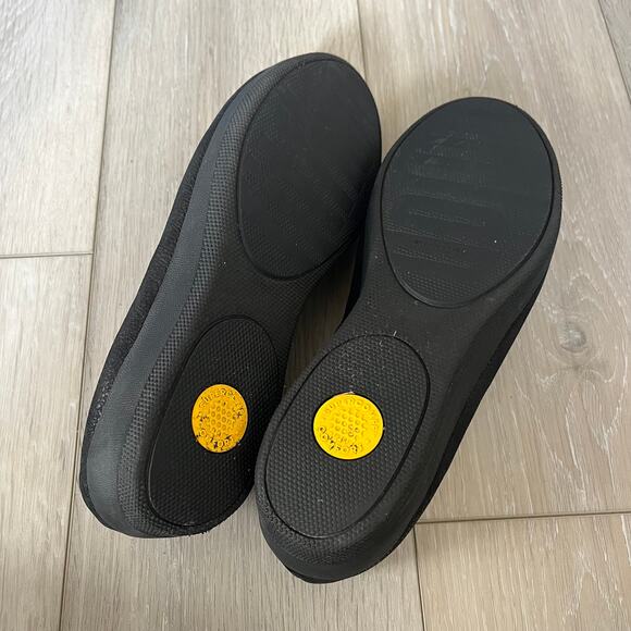 FitFlop Super Skate Women's 11 Slip On Comfort Flat Loafer Black Pebbled - Picture 7 of 9